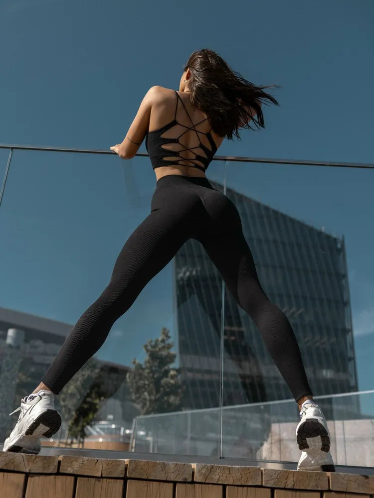 Sports Bra Angel Top Black