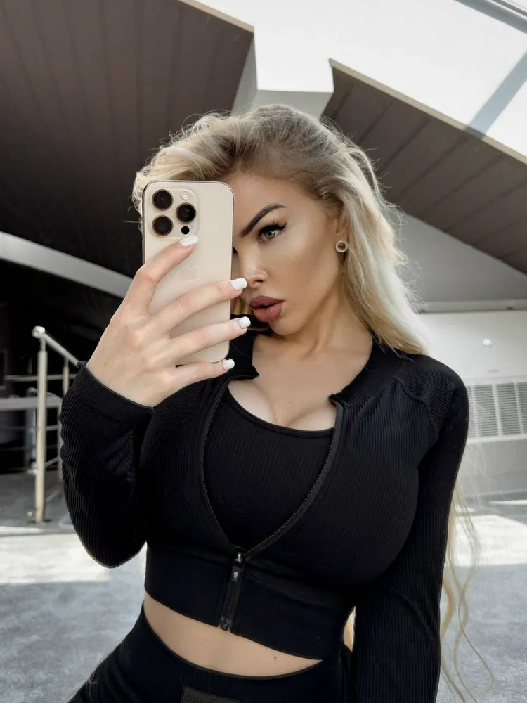 Workout Top Angel Black