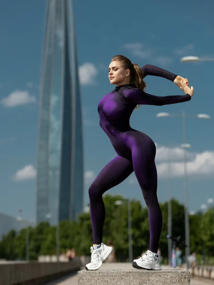 Jumpsuit Catsuit Naked Violet