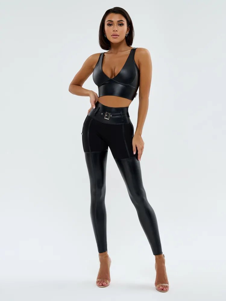 Leggings Dominatrix Black Blaze - Bona Fide