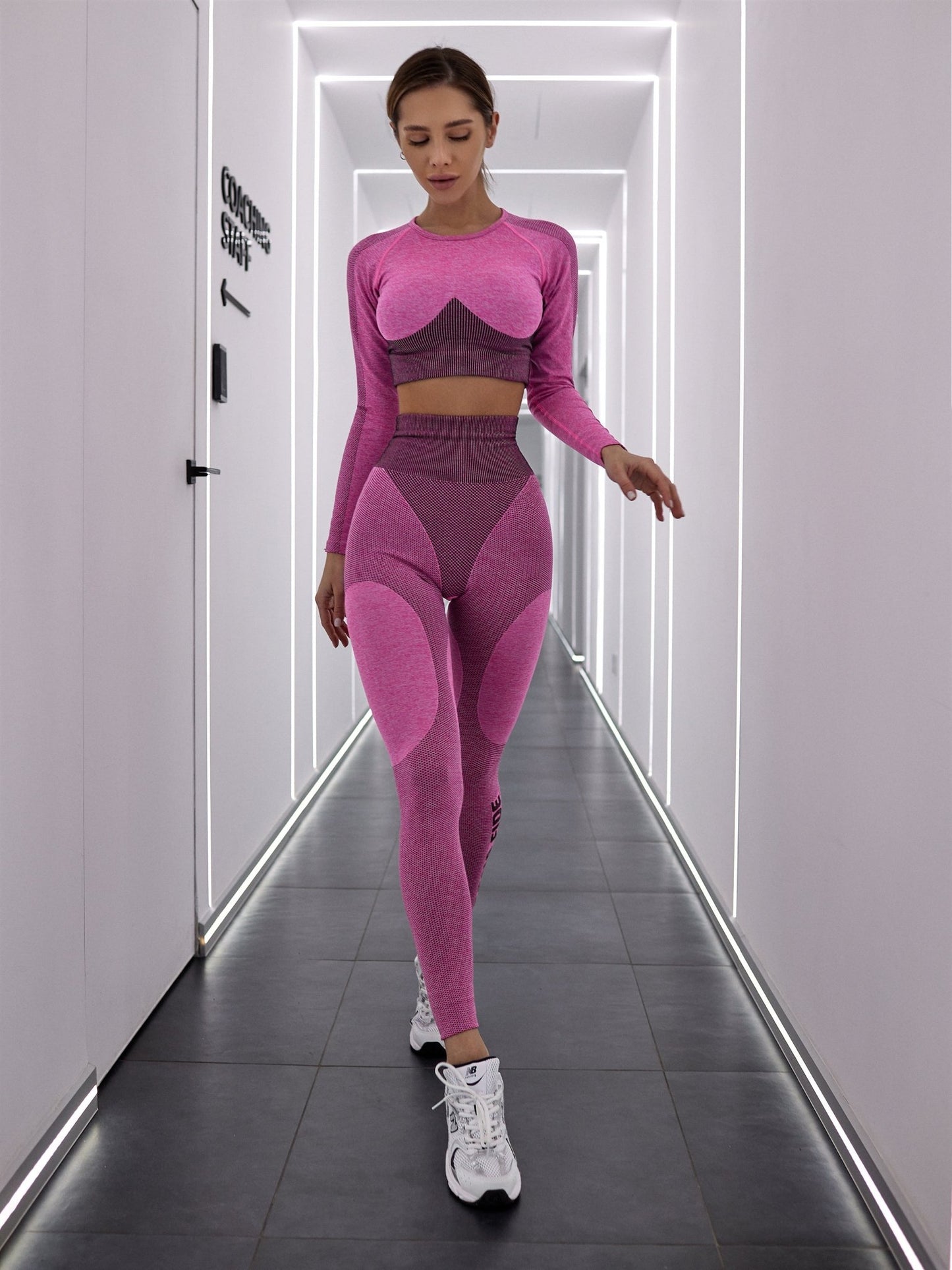 Seamless Majestic Leggings Pink Melanje