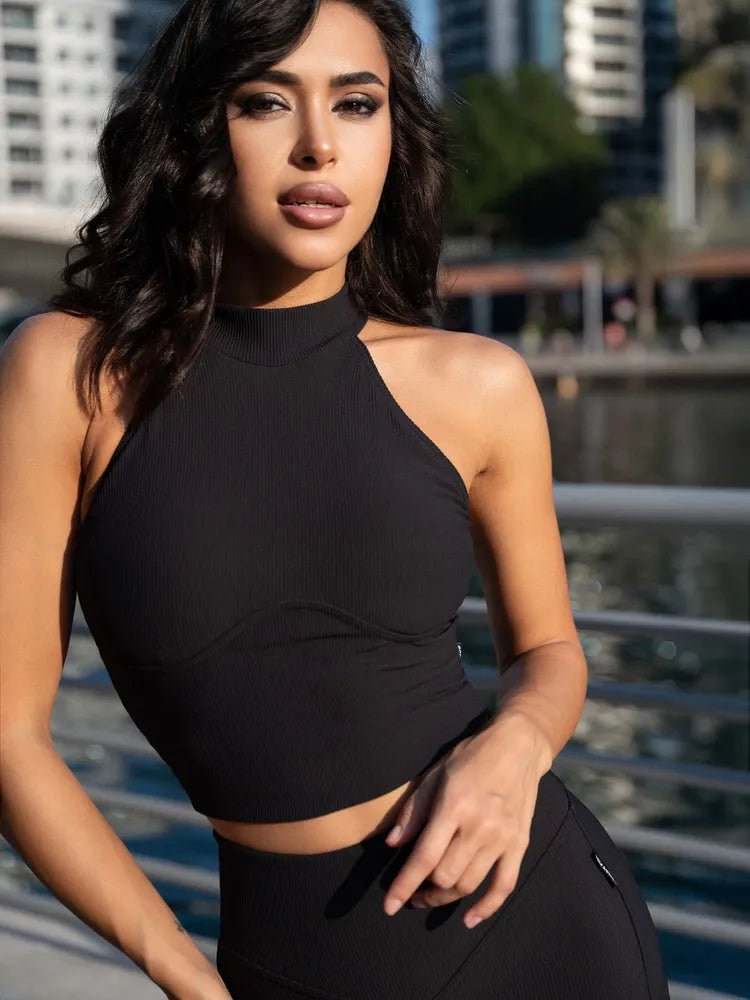 Tank Top Ribbed Black - Bona Fide