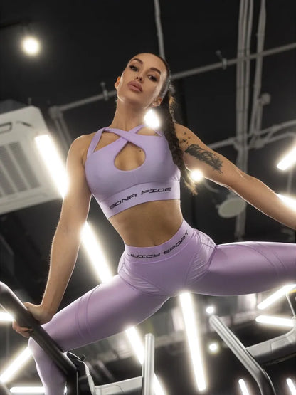 Sports Bra Heart Crush Top Juicy Lilac