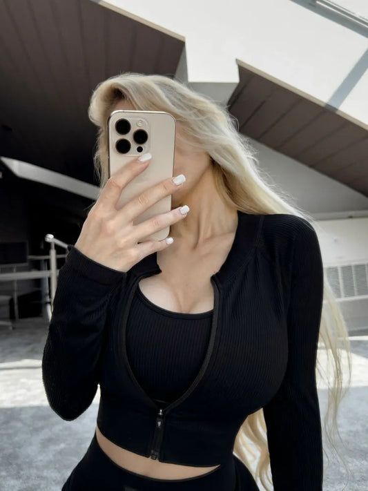 Workout Top Angel Black