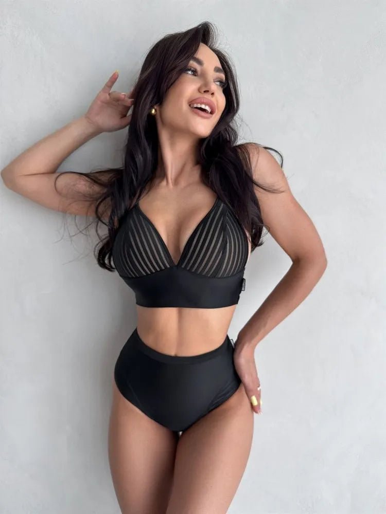 Bikini Monro Swimsuit Black - Bona Fide