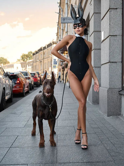 Bodysuit Play Girl Black - Bona Fide