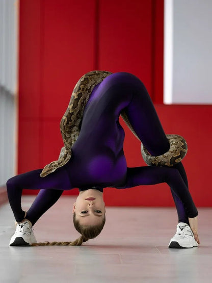 Jumpsuit Catsuit Naked Violet - Bona Fide