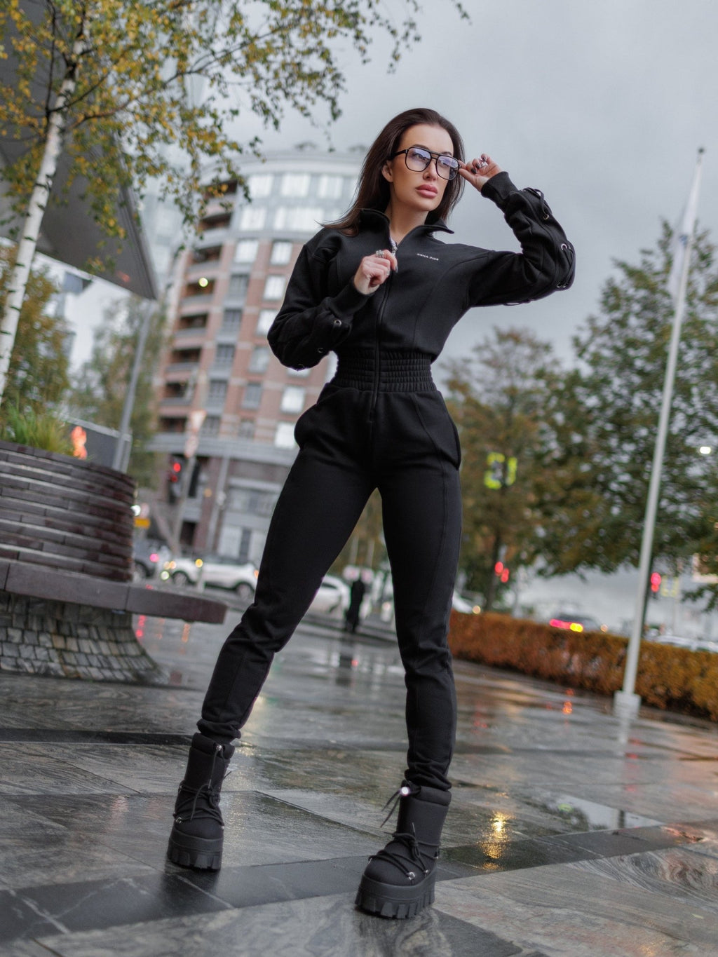 Jumpsuit Delila Black - Bona Fide