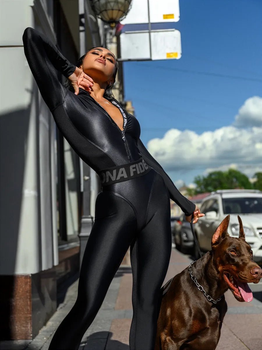 Jumpsuit Sex Suit Long Black - Bona Fide