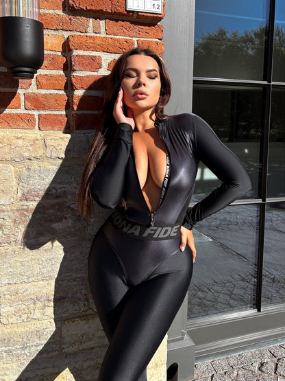 Jumpsuit Sex Suit Long Black - Bona Fide