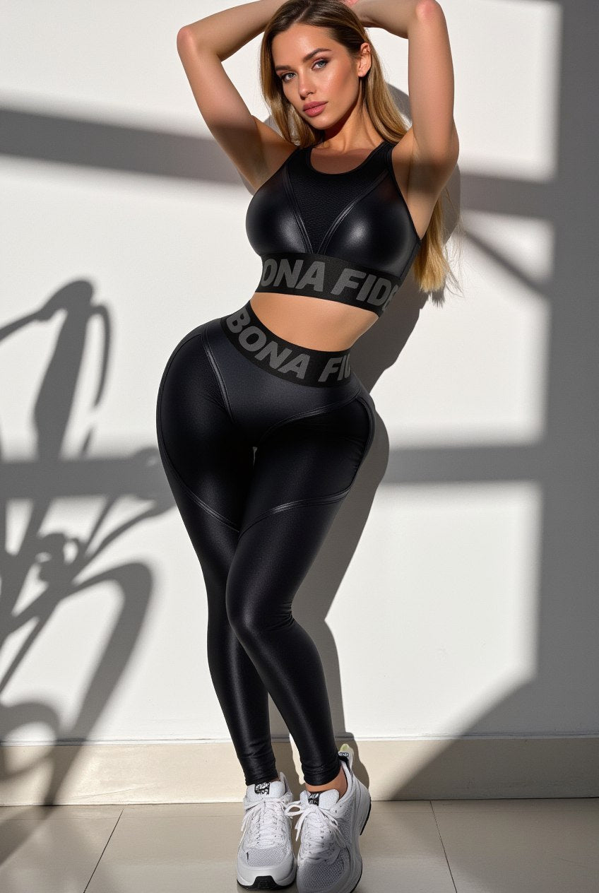 Leggings Extra Sex LYC Black - Bona Fide