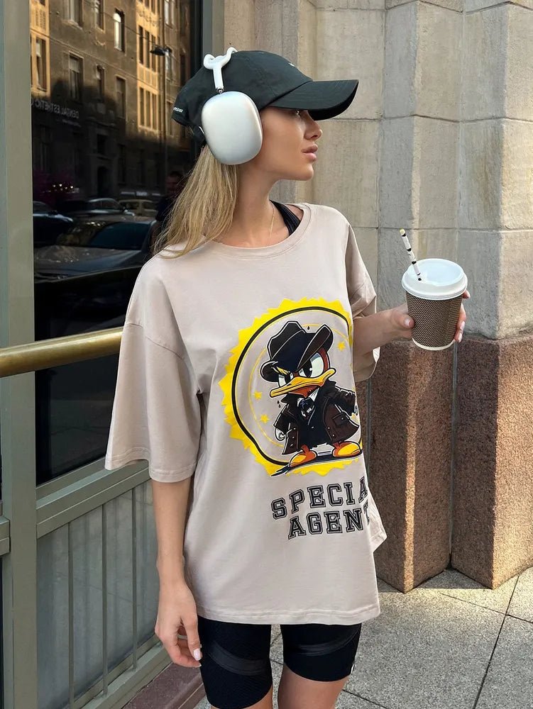 Oversize T-shirt Agent Duck - One size - Bona Fide