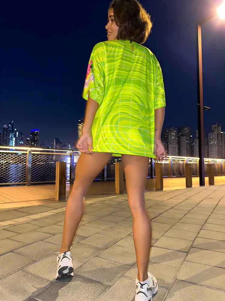 Oversize T-shirt JOY Green - One size - Bona Fide