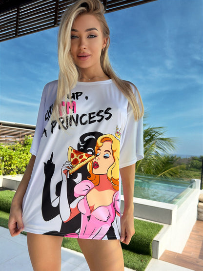 Oversize T-shirt Princess - One Size - Bona Fide