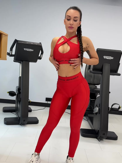 Sports Bra Heart CrushTop Juicy Red
