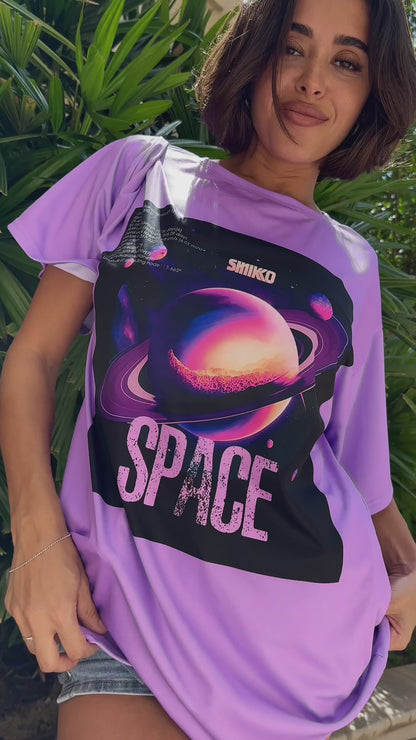 Oversize T-shirt Saturn - One Size