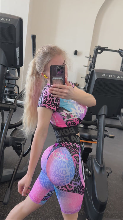 Workout Top Hi-Tech Shirt Graffiti