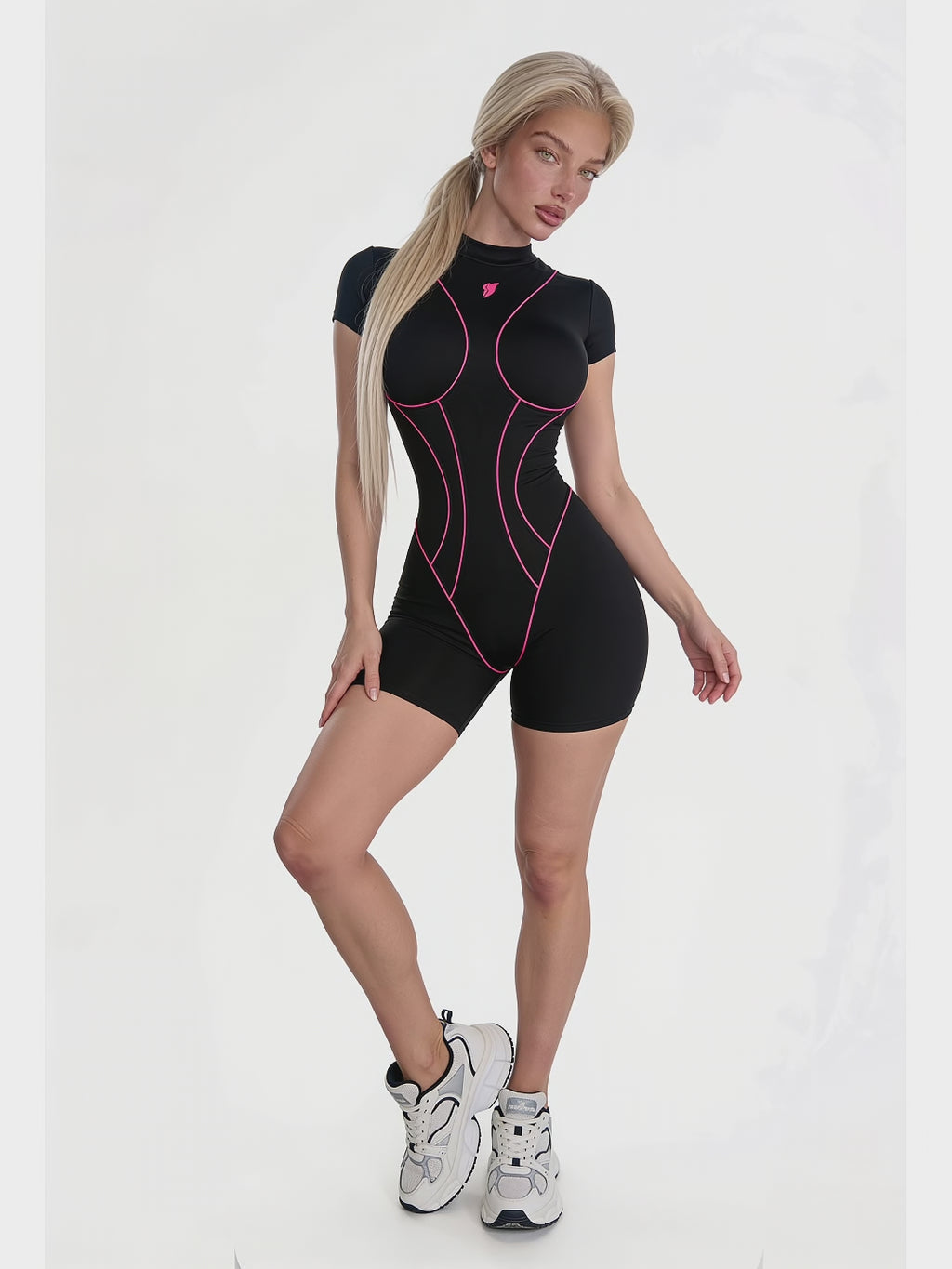 Jumpsuit Extra Sexy Back Black & Pink