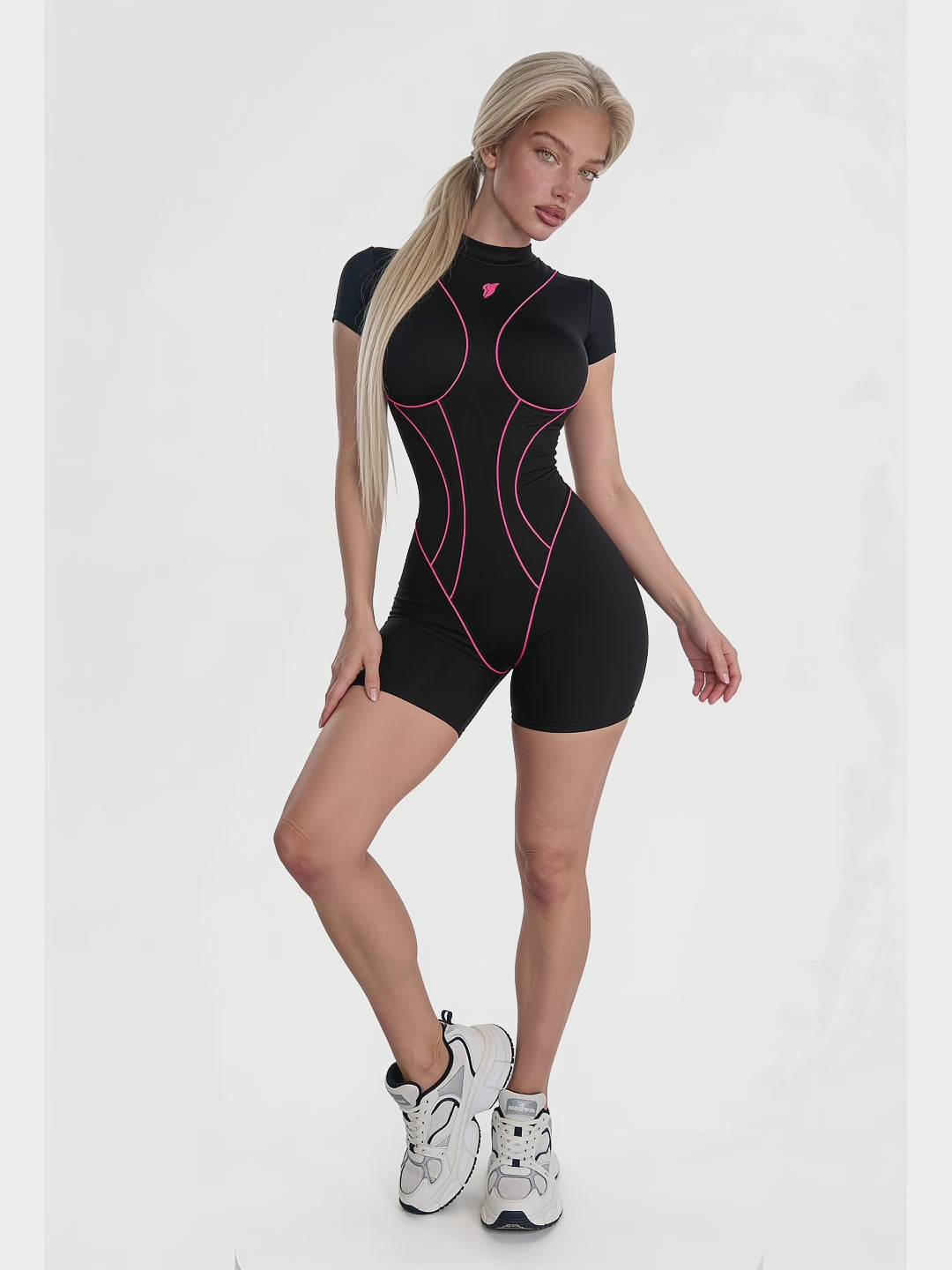 Jumpsuit Extra Sexy Back Black & Pink