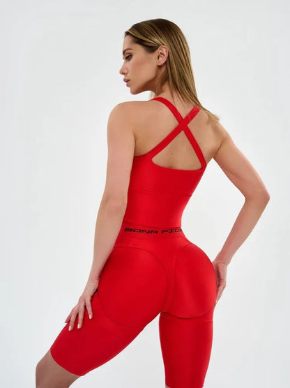 Shorts Bona Cycling Extra Sex Push - up Juicy Red - Bona Fide