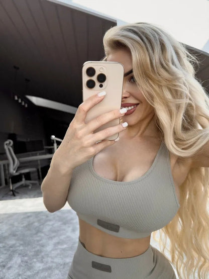 Sports Bra Angel Top "Opal Grey" - Bona Fide