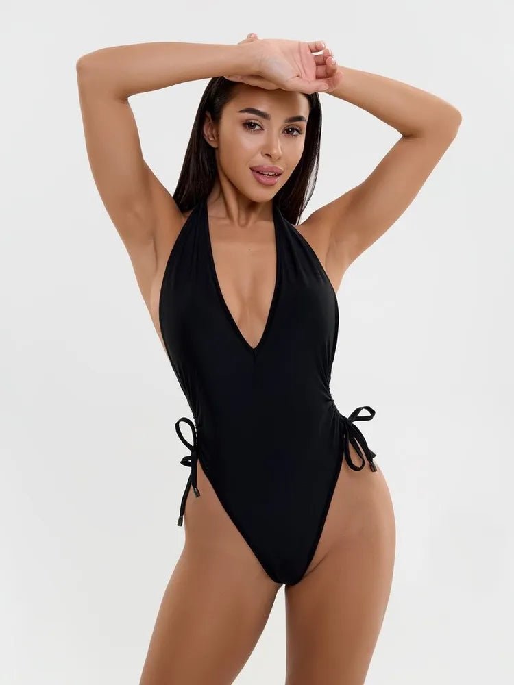 Swimsuit Sexy back SwimSuit Black - Bona Fide