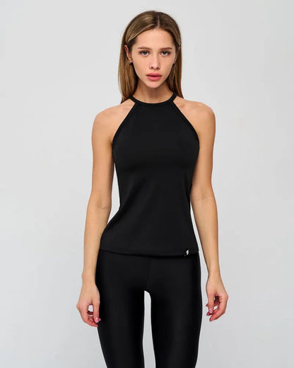 Tank Top Halter Top Black - Bona Fide
