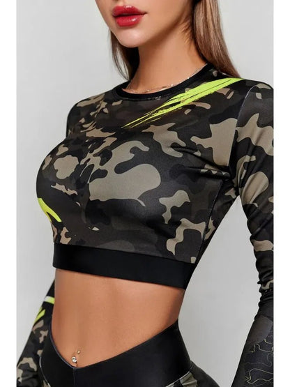 Workout Top Rashguard Midi Revenge Lime - Bona Fide