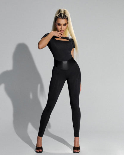 Jumpsuit Passion Suit Black Skin - Bona Fide