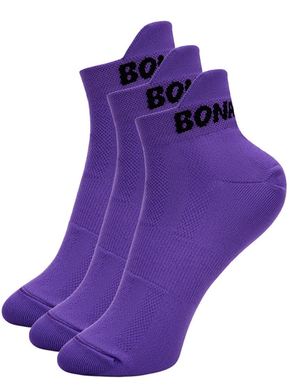 Socks Violet (3 pairs) - Bona Fide