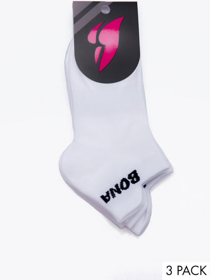 Socks White (3 pairs) - Bona Fide