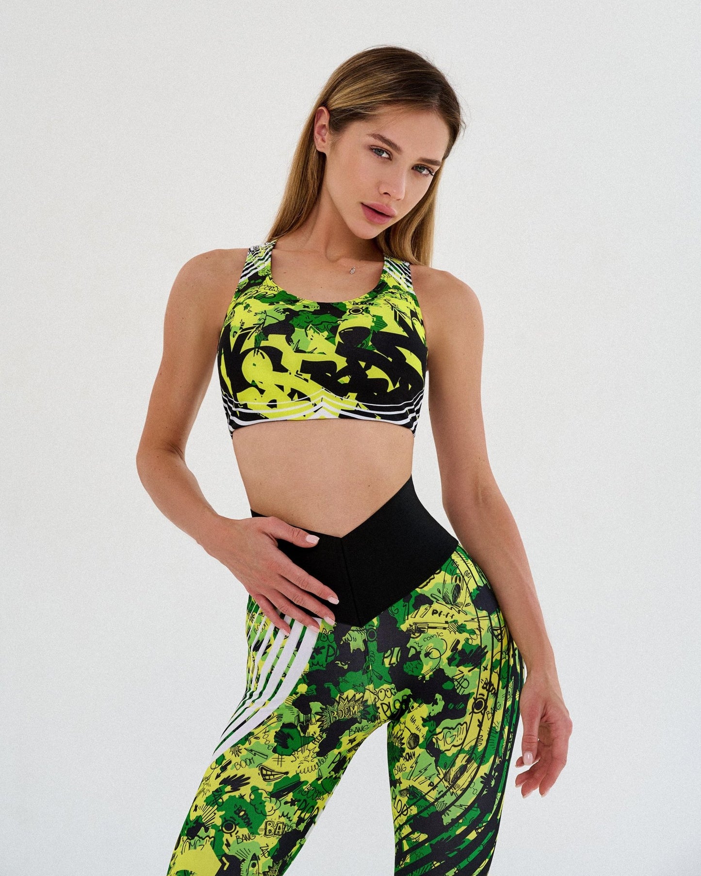 Sports Bras MuscleTop Military Edition Yellow Neon - Bona Fide