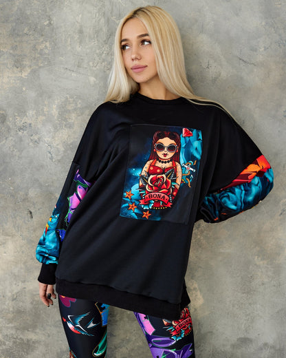 Sweatshirt PIC-shirt Pin-Up Girl - Bona Fide