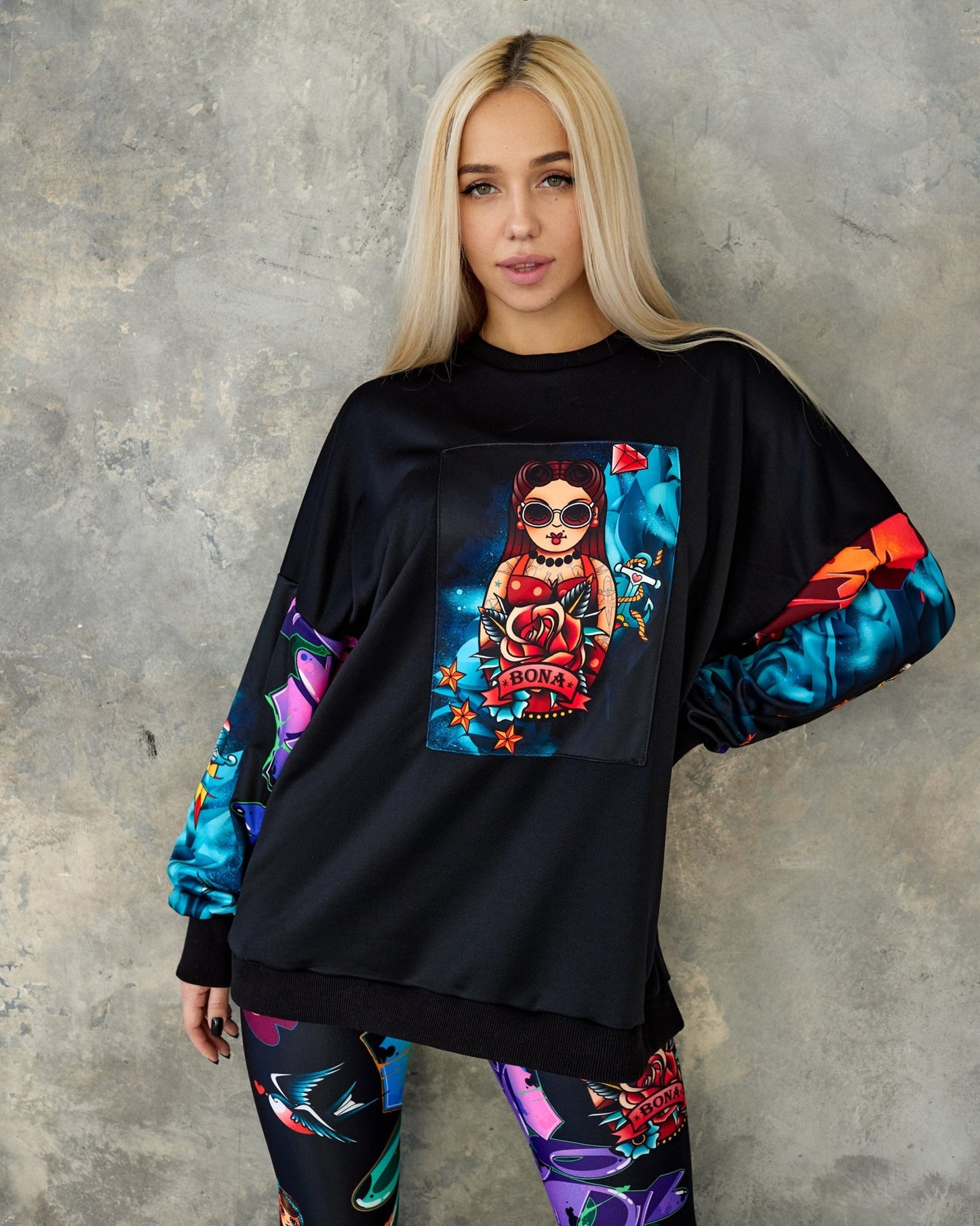 Sweatshirt PIC-shirt Pin-Up Girl - Bona Fide