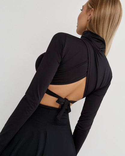 Workout Top Sexy Back Black - Bona Fide